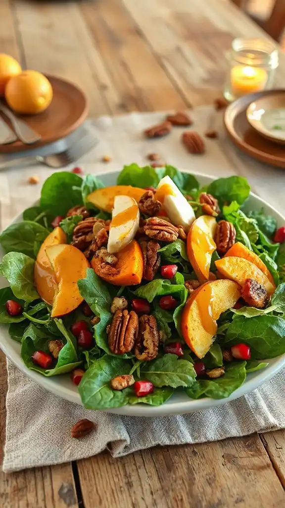 harvest salad with maple vinaigrette