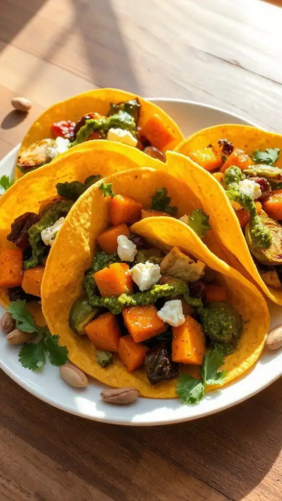 harvest vegetable tacos recipe