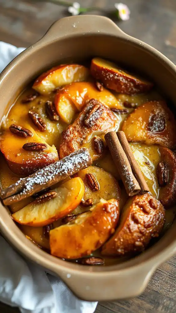 healthy apple french toast casserole