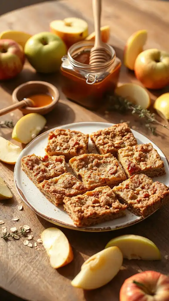 healthy apple pie bars
