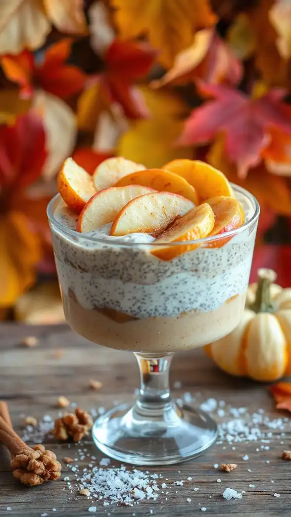 healthy apple pie pudding