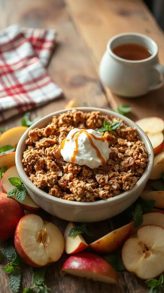 healthy baked apple dessert