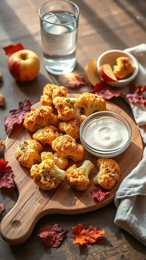 healthy baked cauliflower bites