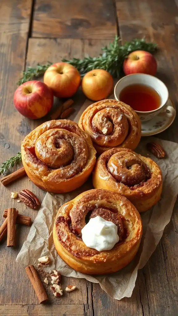 healthy cinnamon roll bake
