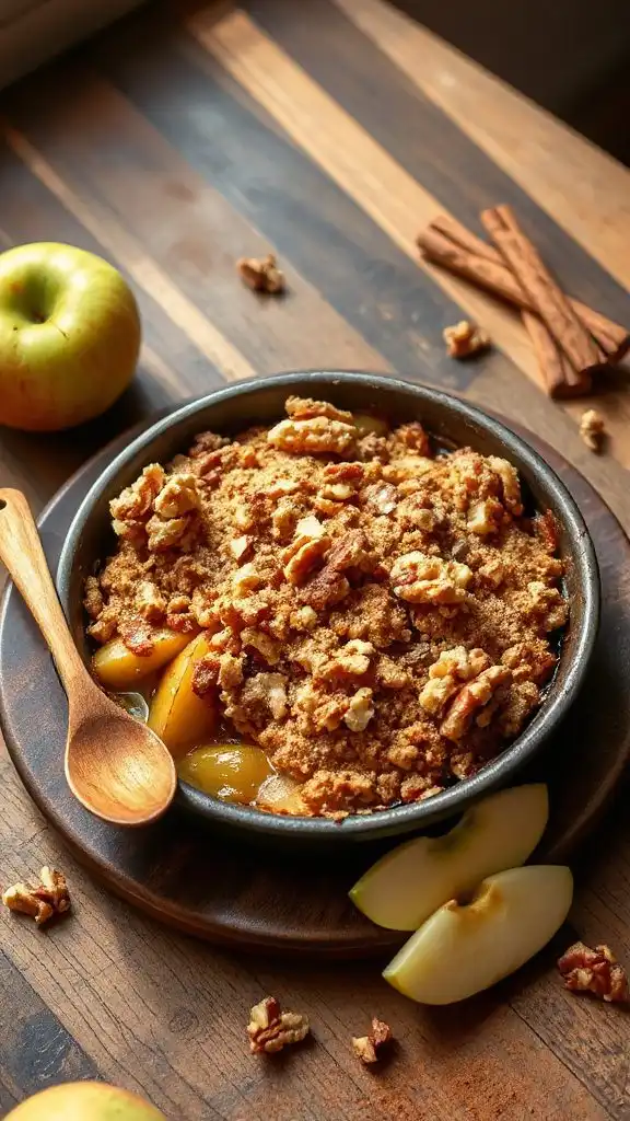 healthy cinnamon walnut crisp healthy cinnamon walnut crisp