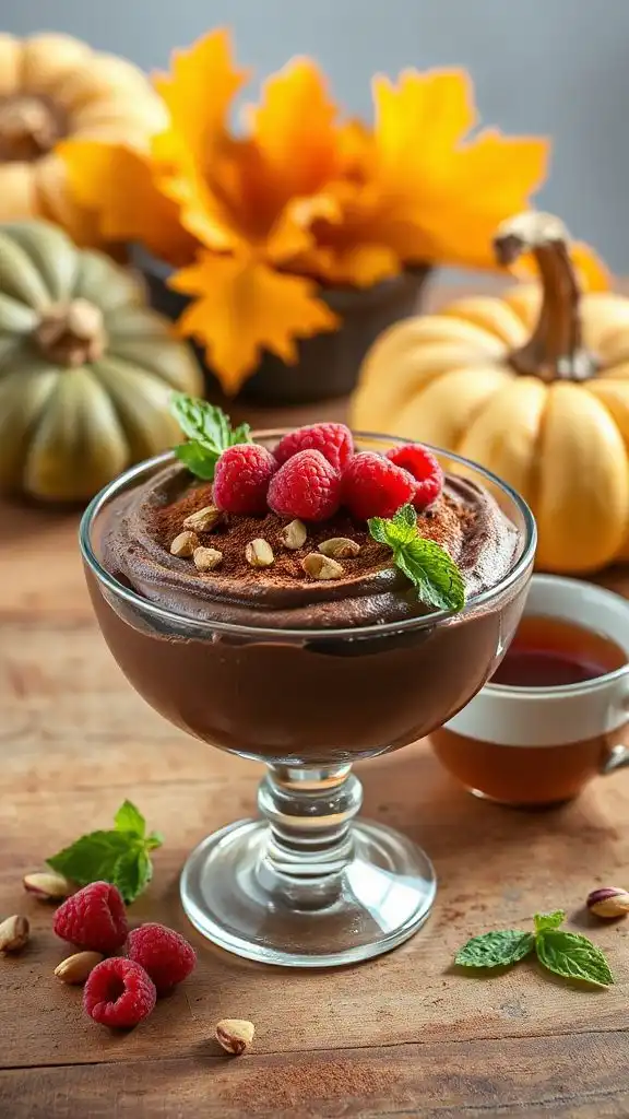 healthy dark chocolate mousse