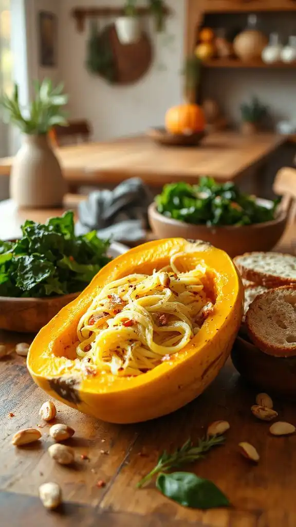 healthy garlic kale spaghetti squash healthy garlic kale spaghetti squash