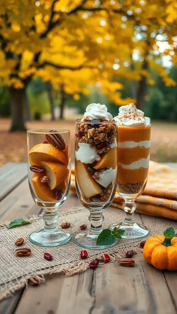 healthy layered fruit parfaits