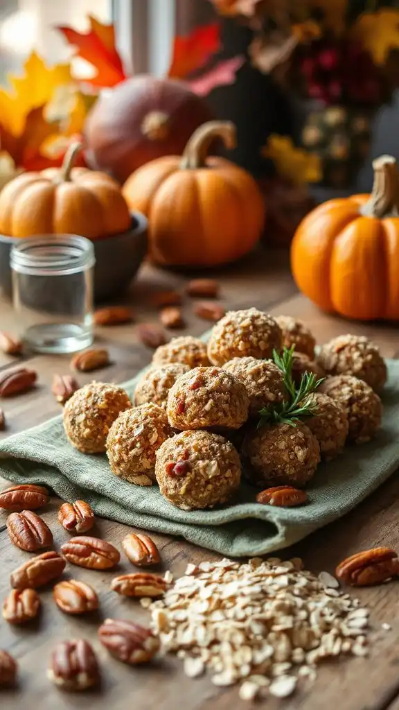 healthy maple pecan snacks