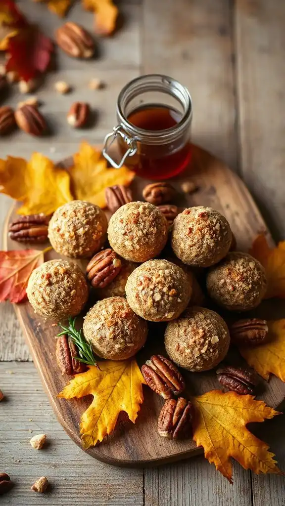 healthy maple pecan snacks