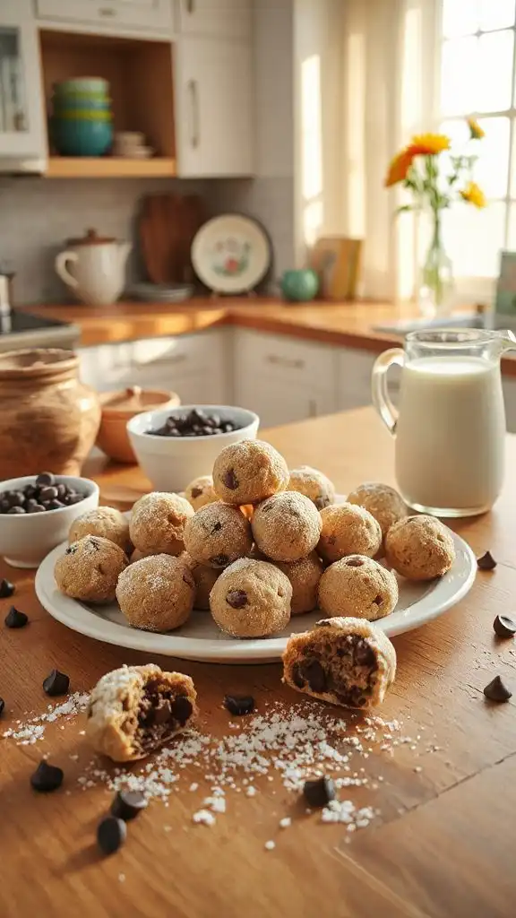 healthy no bake cookie bites