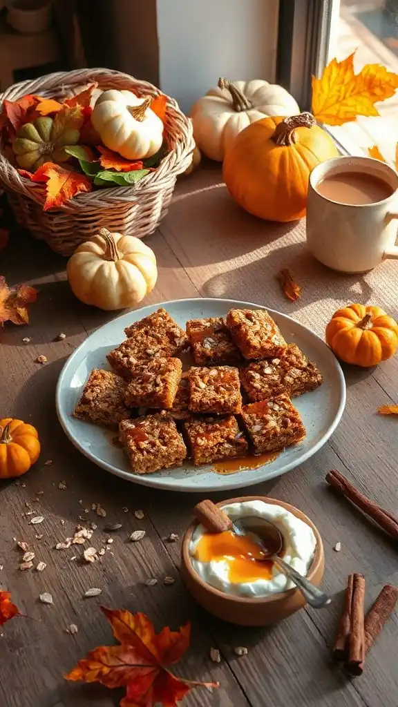 healthy pumpkin granola bars