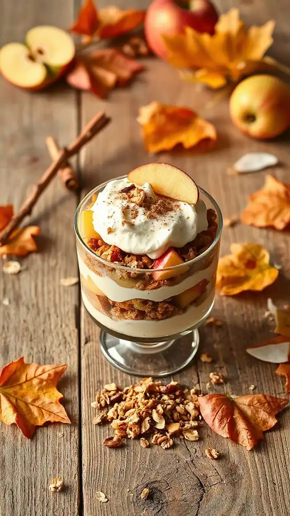 healthy spiced apple dessert