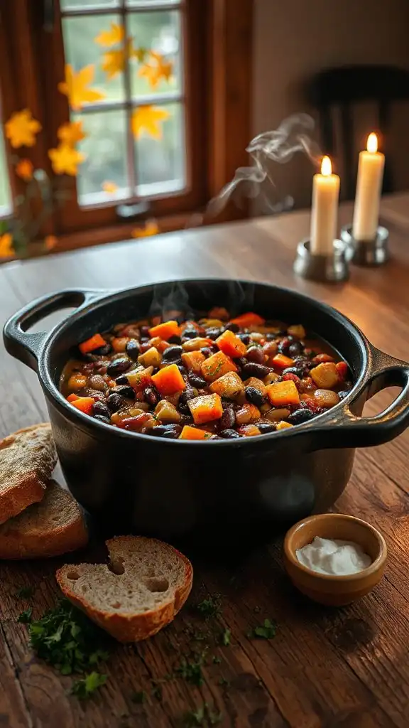 hearty autumn bean stew