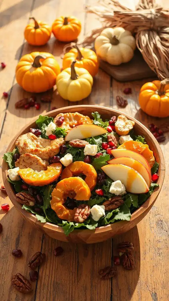 hearty autumn chicken salad