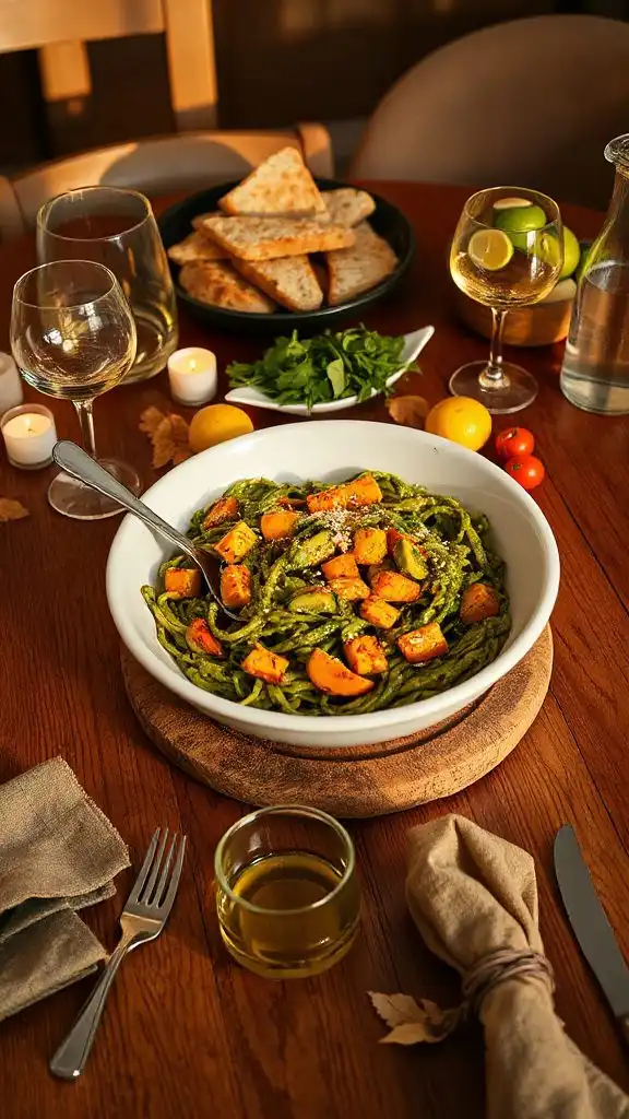 hearty autumn farro pesto
