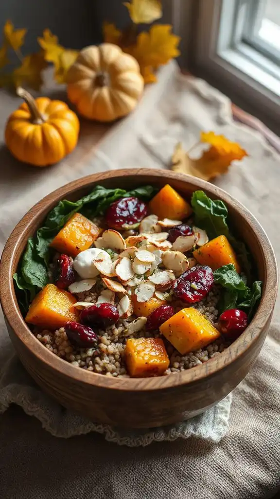 hearty autumn grain bowl