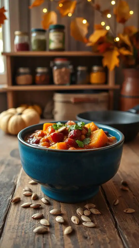 hearty autumn kidney bean stew