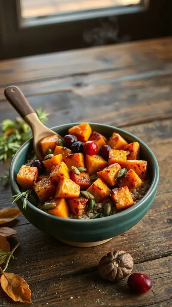 hearty autumn vegetable bowl
