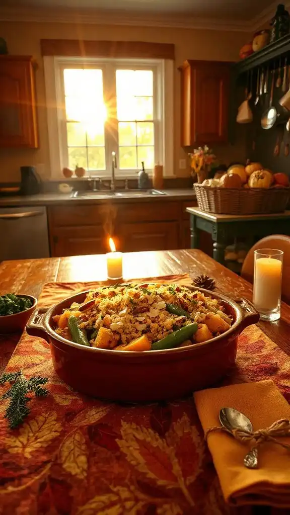 hearty autumn vegetable casserole