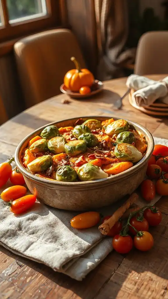 hearty autumn vegetable casserole