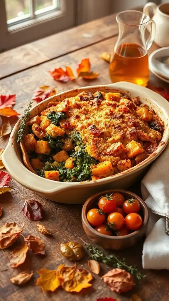 hearty autumn vegetable casserole