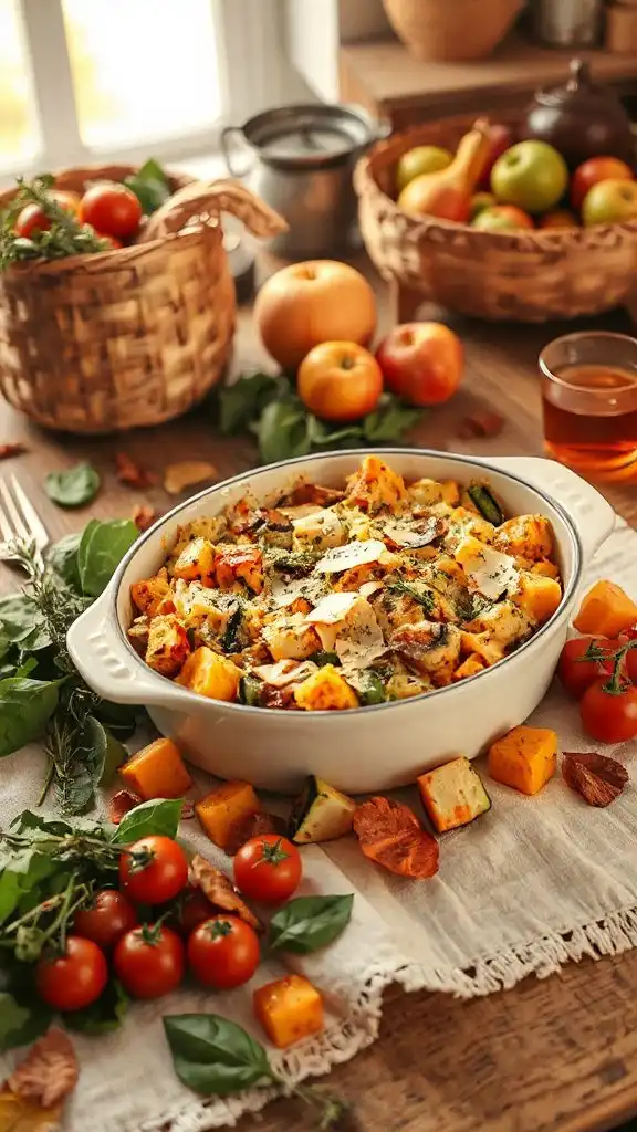 hearty autumn vegetable casserole hearty autumn vegetable casserole