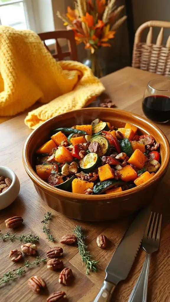 hearty autumn vegetable casserole