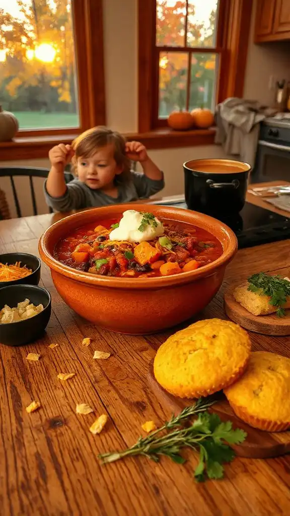 hearty autumn vegetable chili