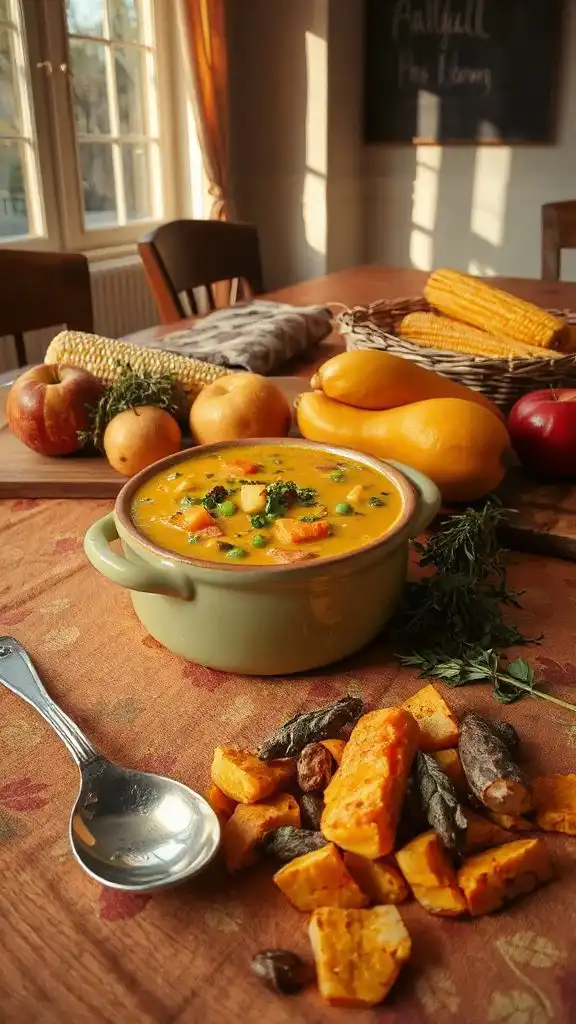 hearty autumn vegetable chowder