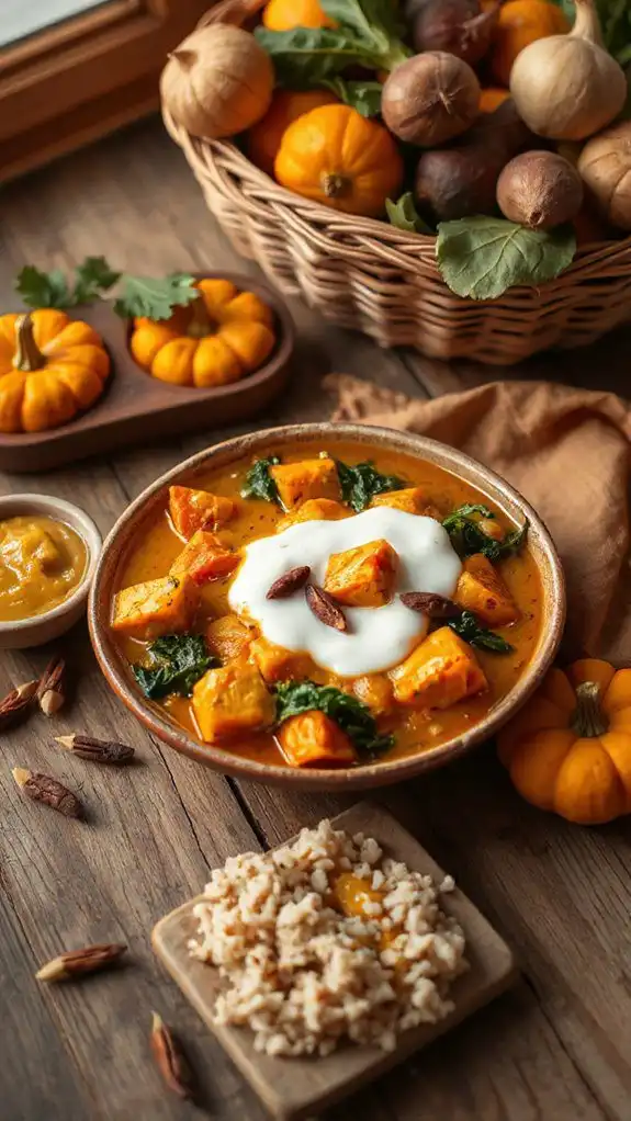 hearty autumn vegetable curry