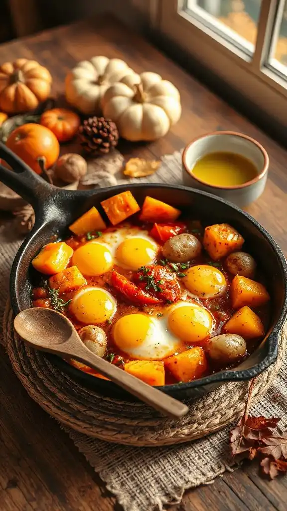 hearty autumn vegetable skillet