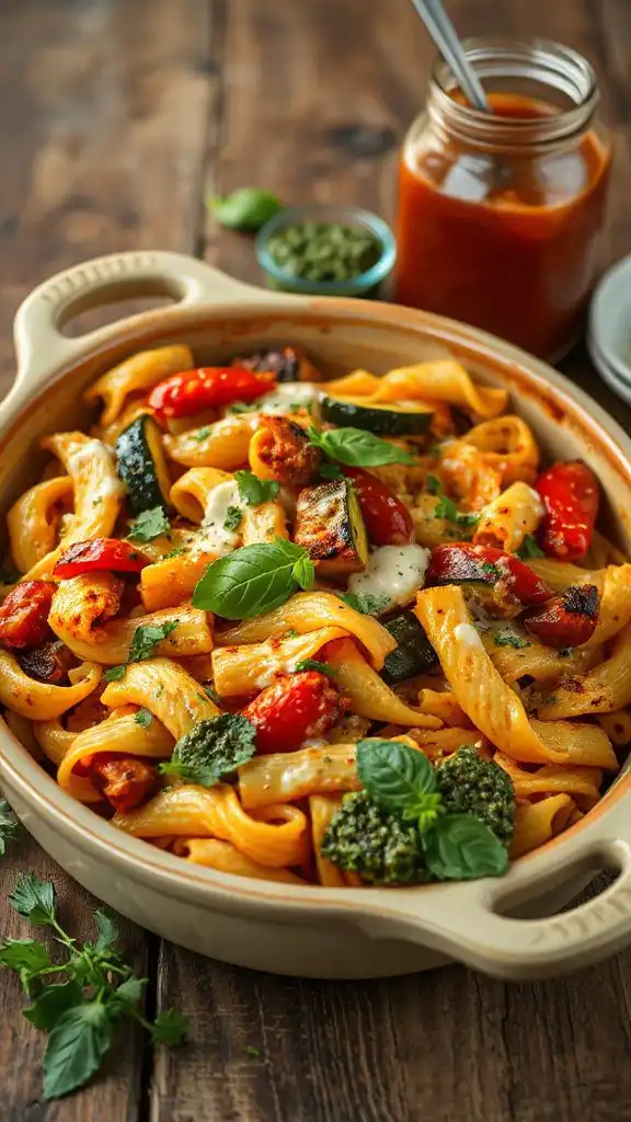 hearty baked pasta dish