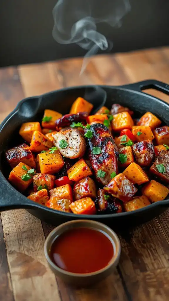 hearty bbq turkey hash