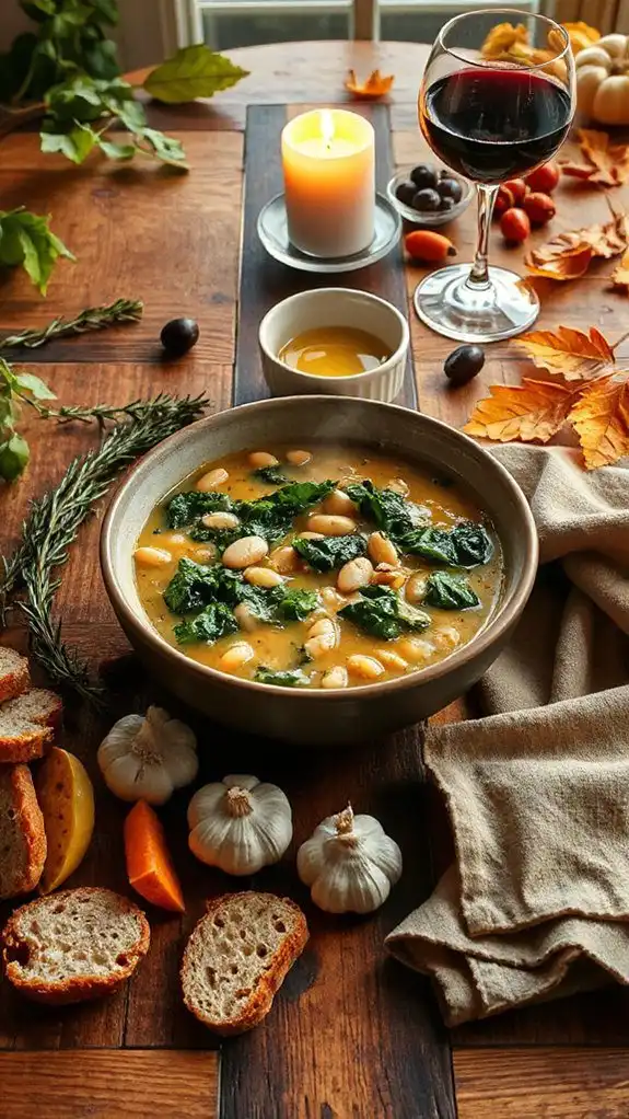 hearty bean and kale soup