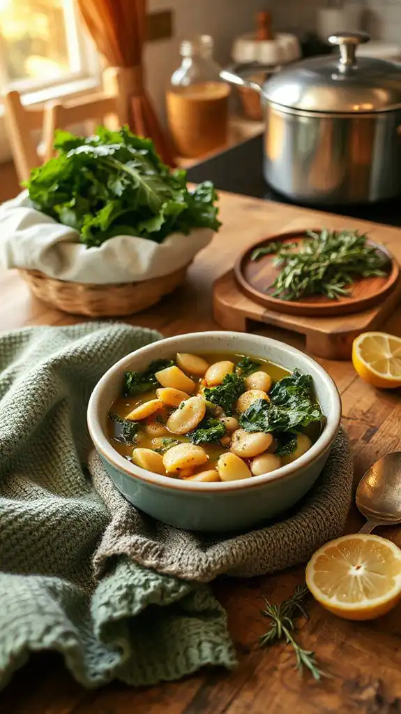 hearty bean kale stew