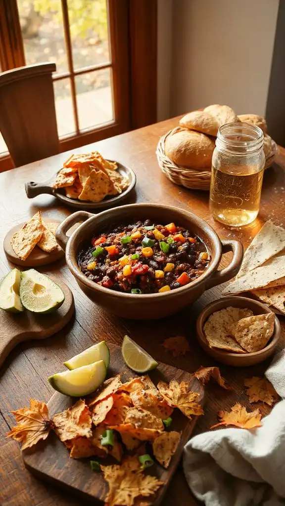 hearty bean quinoa chili