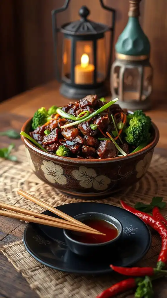 hearty beef and broccoli