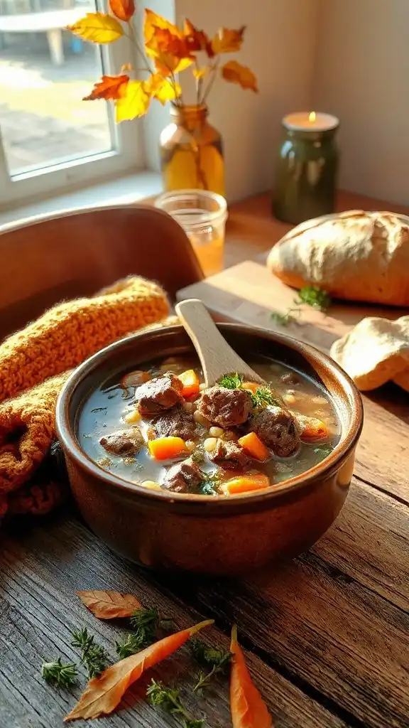 hearty beef barley soup