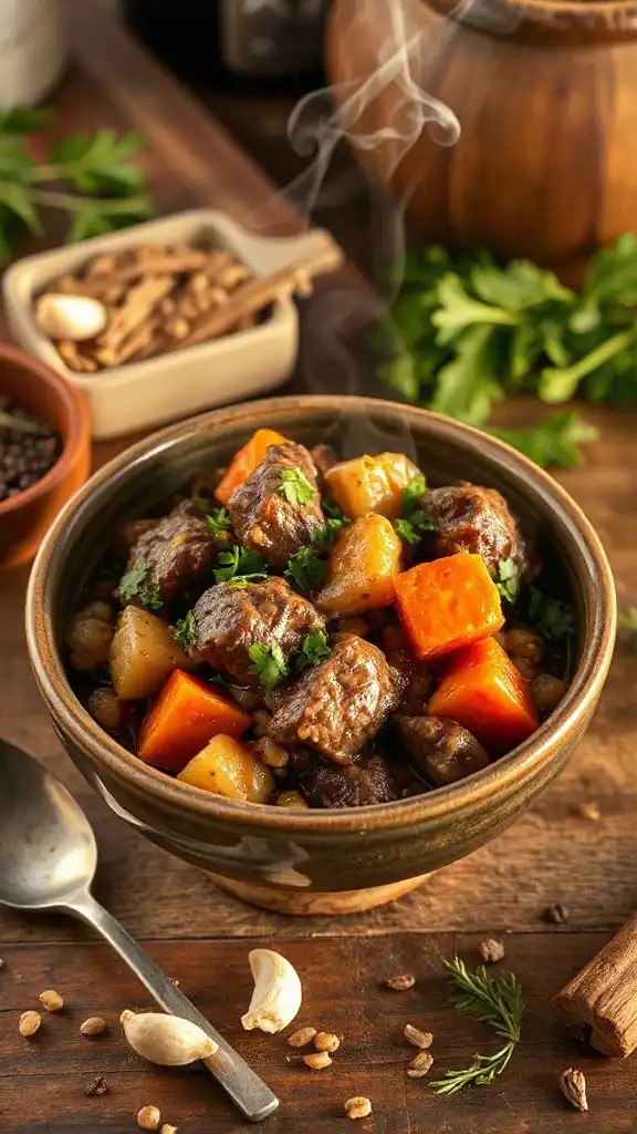hearty beef barley stew