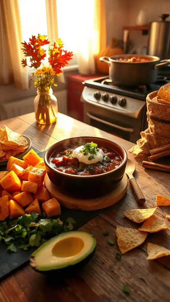 hearty beef butternut squash chili