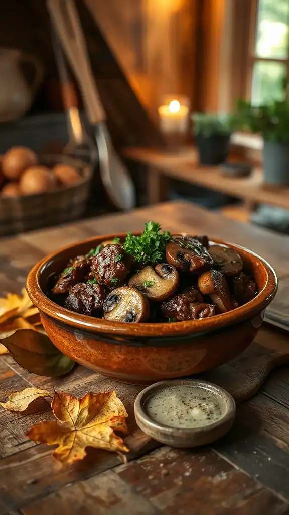 hearty beef mushroom stew hearty beef mushroom stew