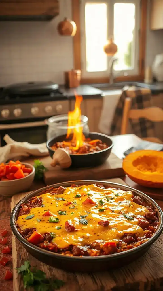 hearty beef pumpkin casserole