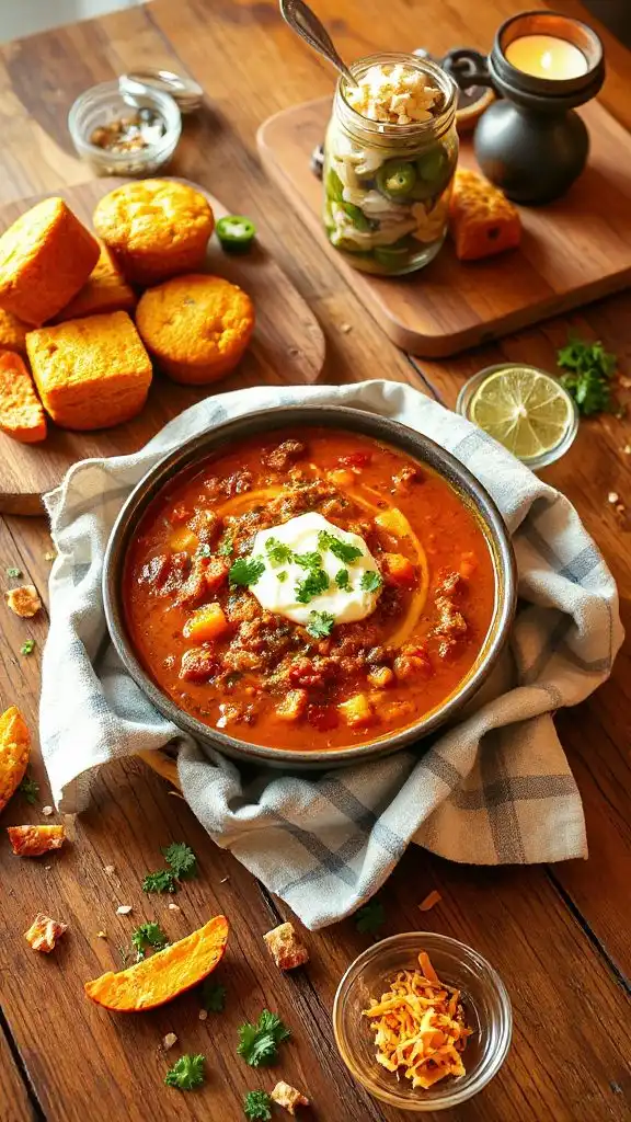 hearty beef pumpkin chili
