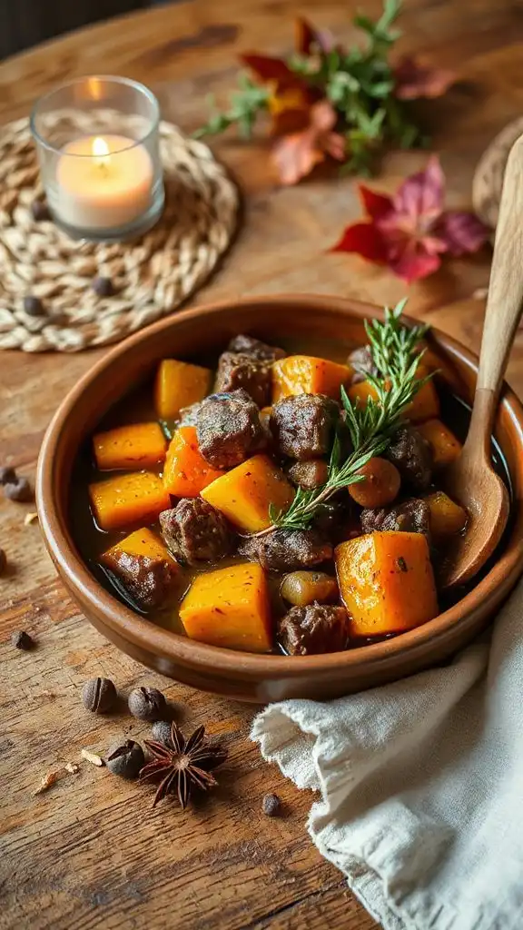 hearty beef squash stew