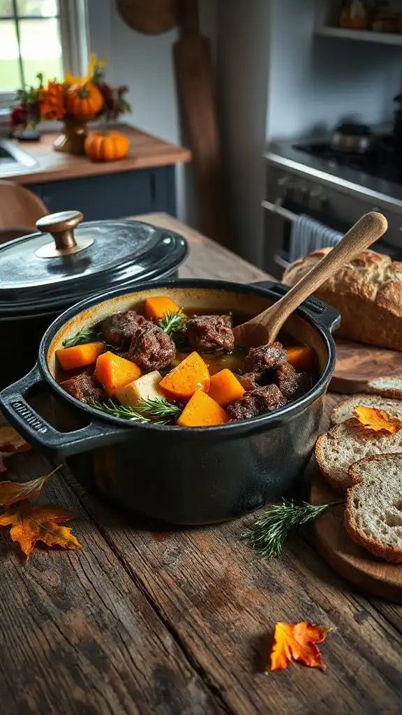 hearty beef squash stew
