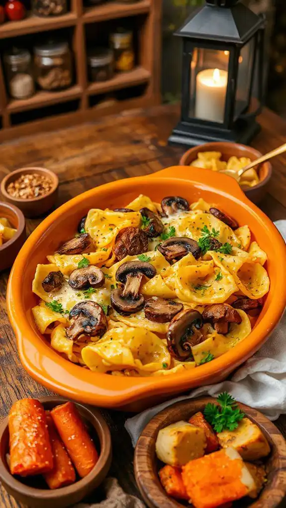 hearty beef stroganoff casserole