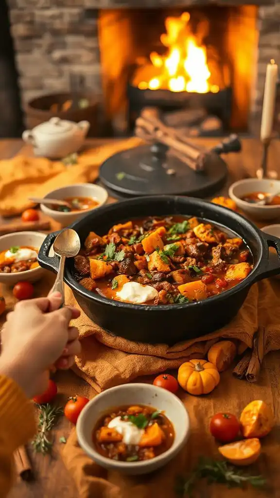 hearty beef sweet potato chili