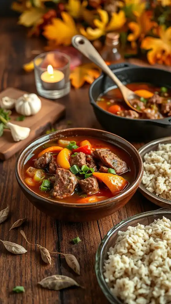 hearty beef vegetable gumbo