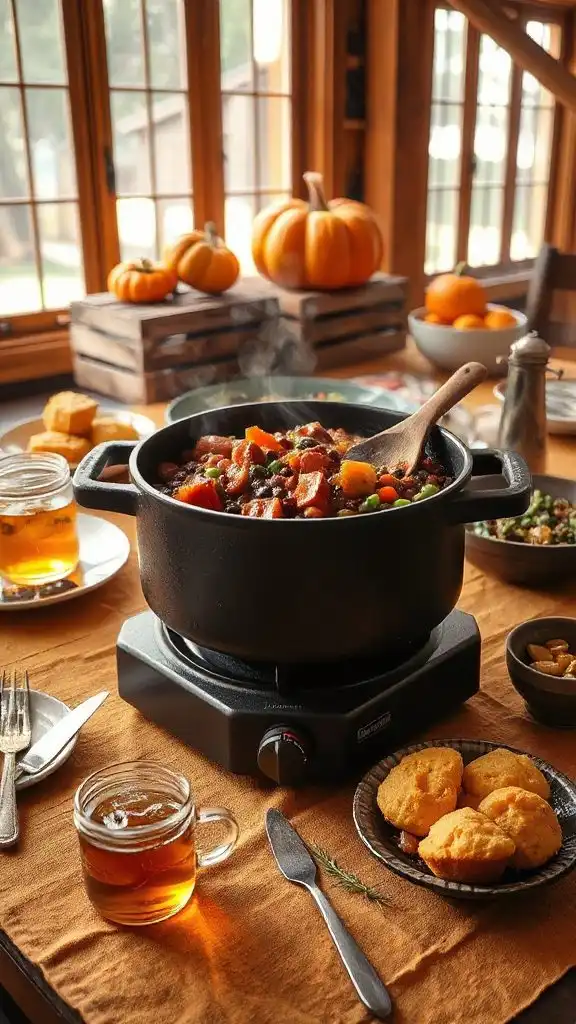hearty black eyed peas stew